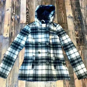 Women’s Aeropostale pea coat with hood size large